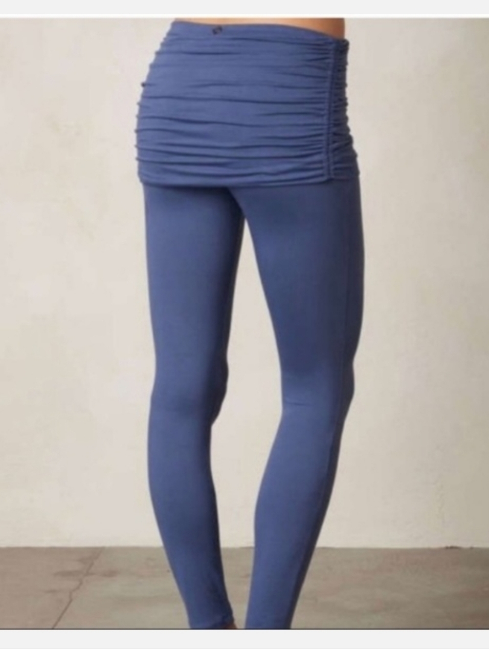 Prana Remy 2-in-1 Skirt Leggings Blue Medium Hiking Workout Yoga Athletic EUC - Picture 3 of 10